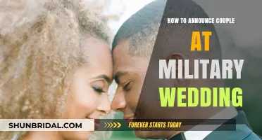 Honoring Love and Service: Announcing the Couple at a Military Wedding