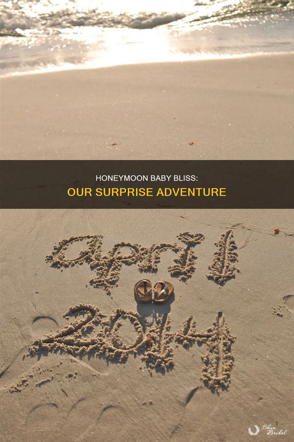 how to announce honeymoon baby