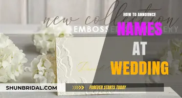 Mastering the Art of Announcing Names at Your Wedding Reception