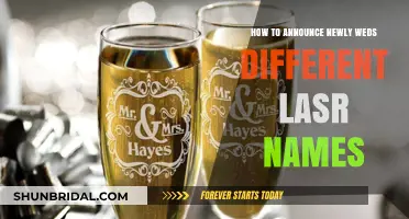 Celebrating Newlyweds: Creative Ways to Announce Different Last Names