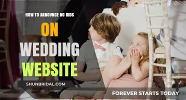 Child-Free Celebration: Crafting Your Wedding Website Announcement with Grace