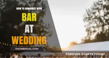 Cheers to Love: Creative Ways to Announce Your Wedding Open Bar