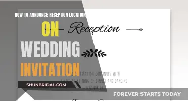 Announcing Your Reception Location: Wedding Invitation Wording Ideas