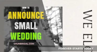 Intimate Celebrations: Crafting the Perfect Small Wedding Announcement