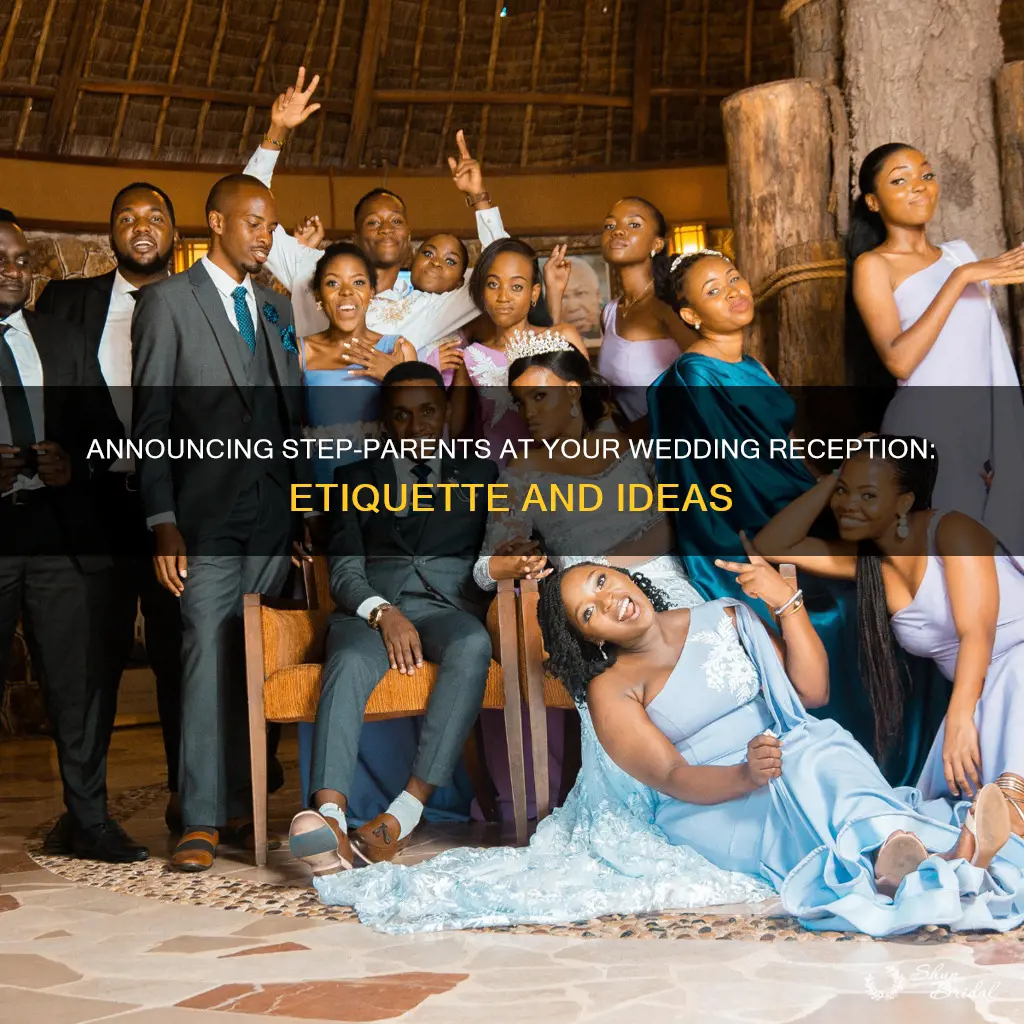 how to announce step parents at wedding reception