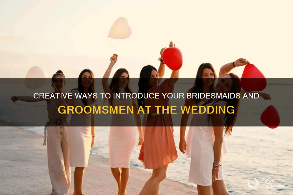 how to announce the bridesmaids and groomsmen