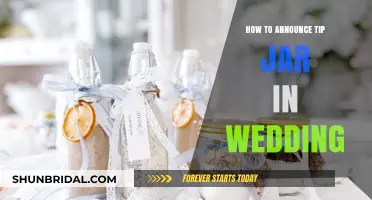 Creative Ways to Announce Your Tip Jar at Your Wedding Celebration