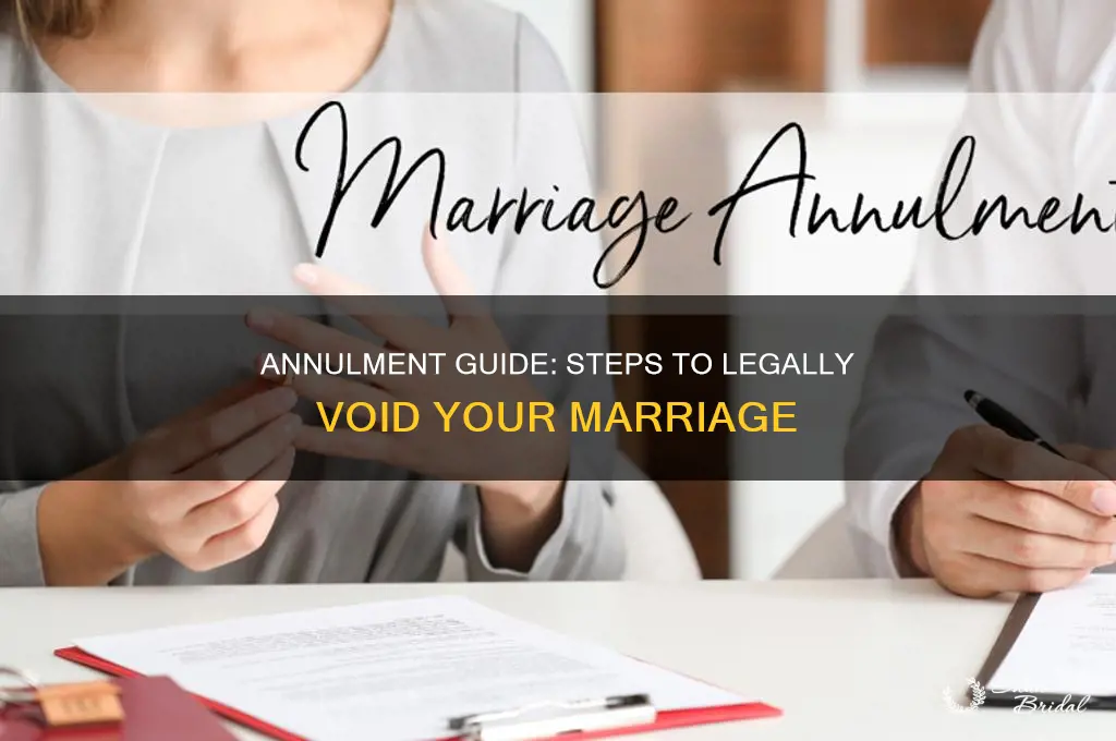 how to annul a wedding