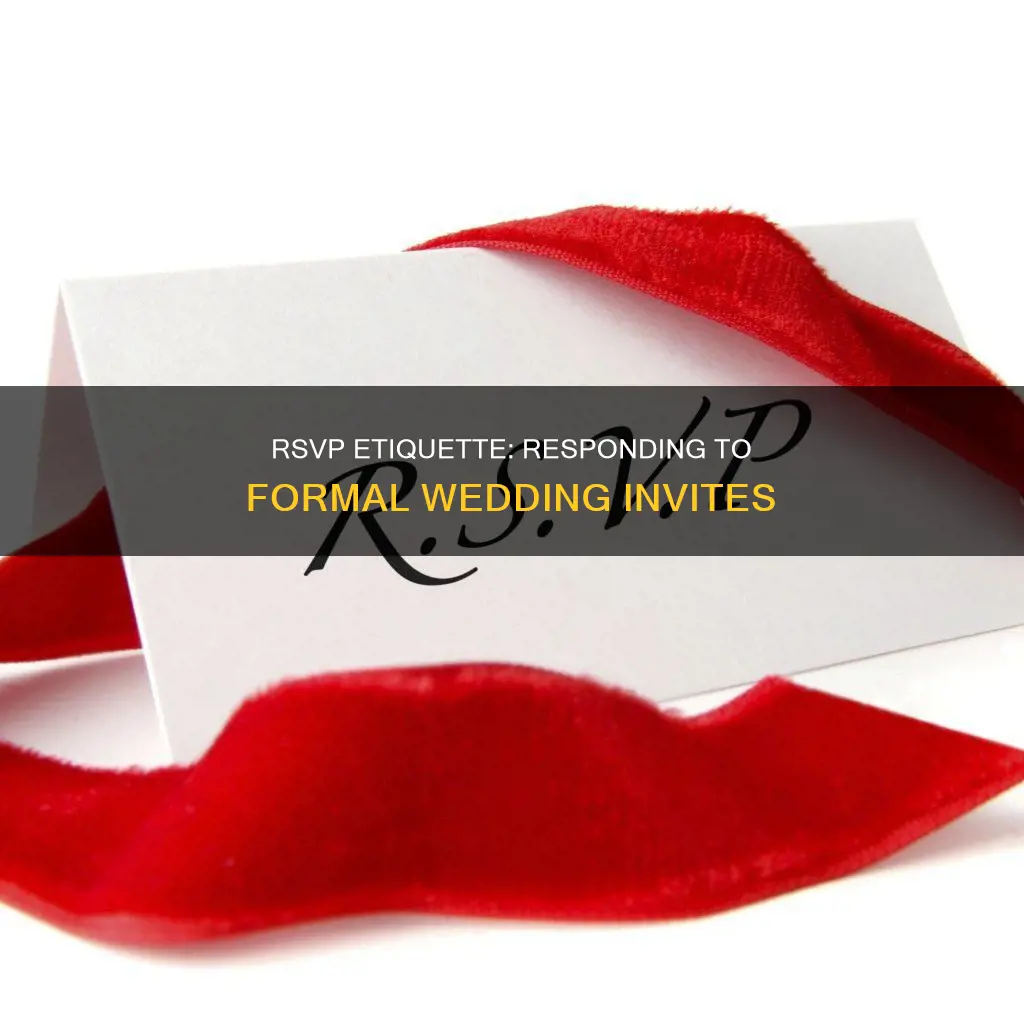 how to answer a formal wedding invitation