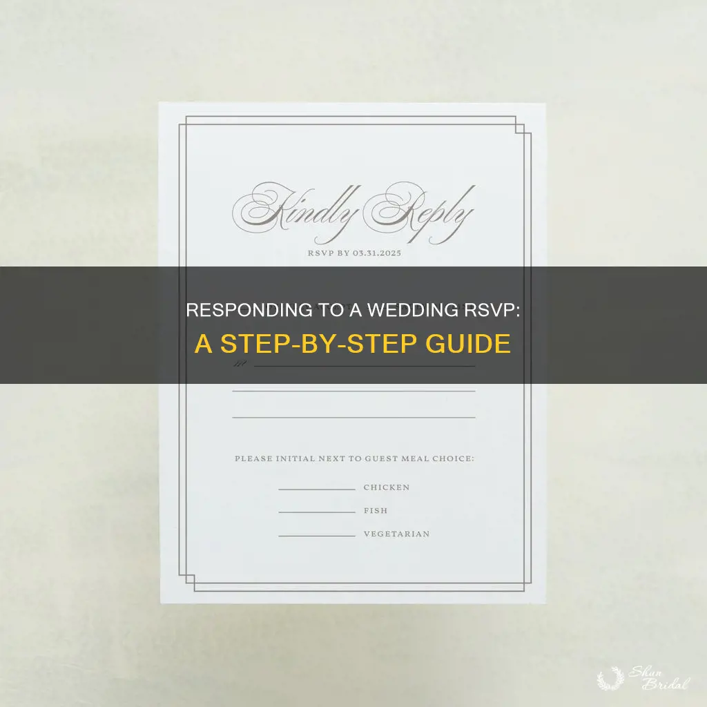 how to answer a wedding rsvp