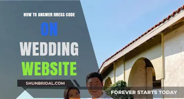 Guide to Sharing Dress Code Details on Your Wedding Website