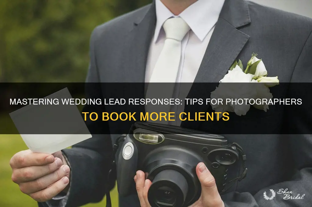 how to answer wedding leads