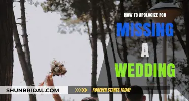 Sincere Apologies: How to Make Amends for Missing a Wedding