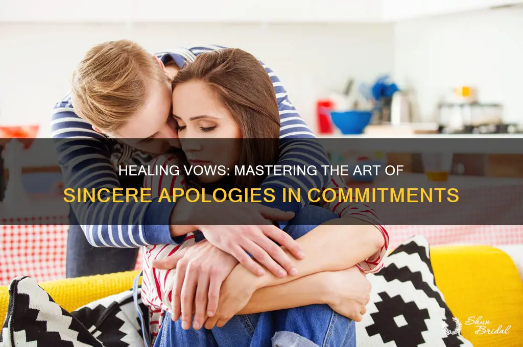how to apologize in a vow