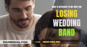 Apologizing for Losing Your Wedding Band