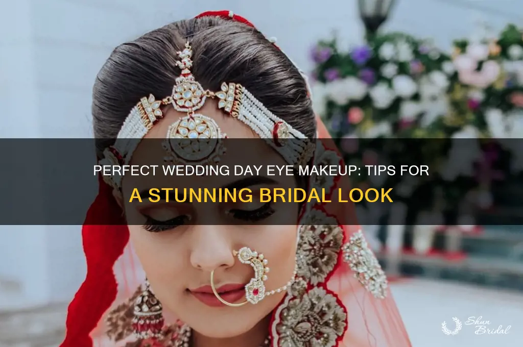 how to apply eye makeup for wedding day