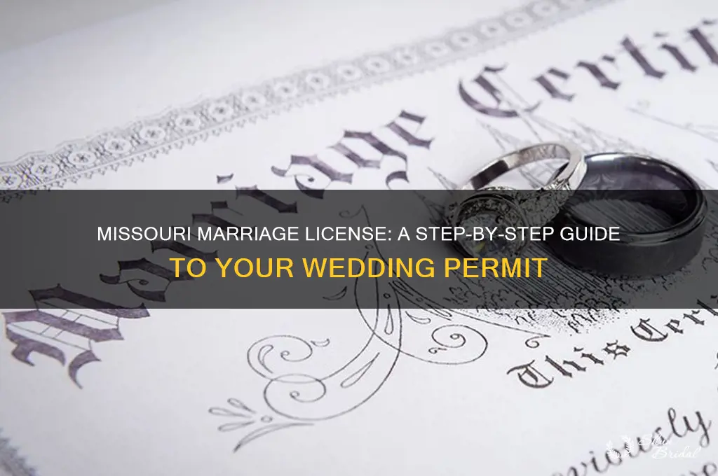 how to apply for a wedding license in Missouri
