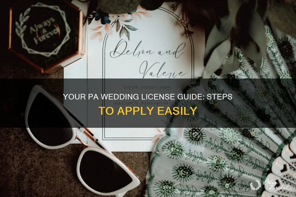how to apply for a wedding license in pa