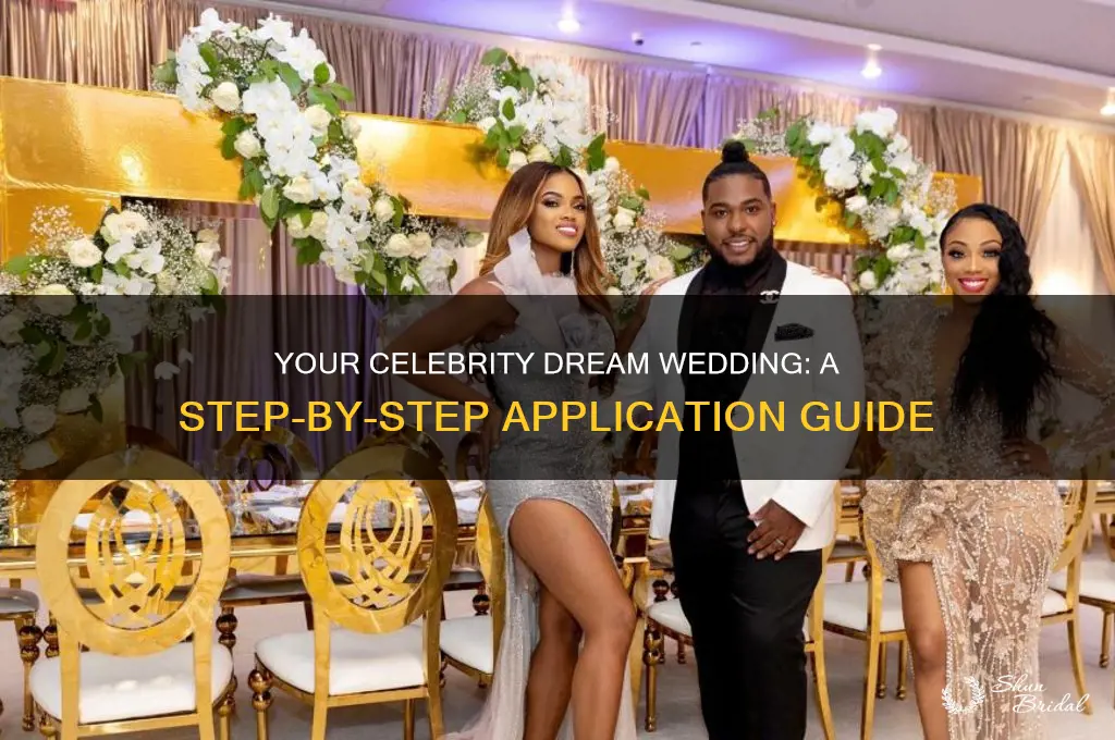 how to apply for my celebrity dream wedding