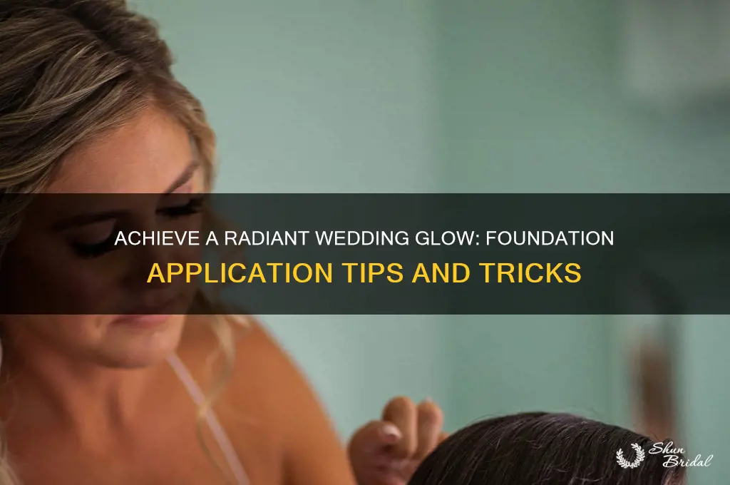 how to apply foundation to glow for wedding