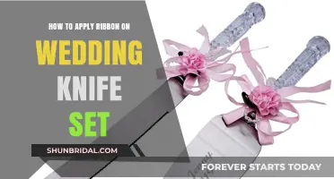 Elegant Ribbon Embellishments for Your Wedding Knife Set: A DIY Guide