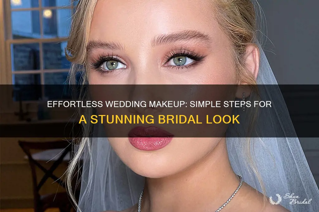 how to apply simple makeup for wedding