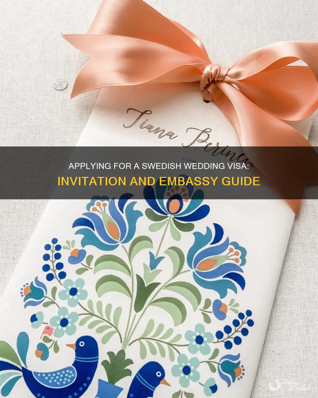 how to apply wedding invitation to sweden embassy