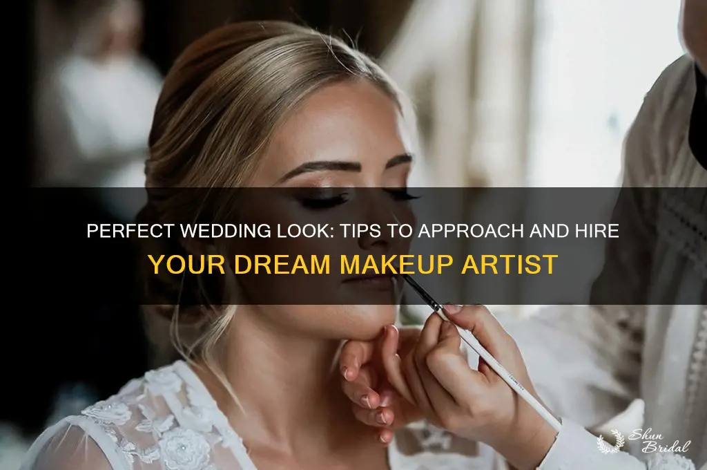 how to approach a makeup artist for wedding