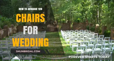 Creative Chair Arrangements for a 120-Guest Wedding Celebration