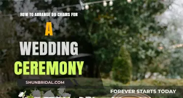 Elegant Wedding Chair Setup: Arranging 90 Seats for the Perfect Ceremony