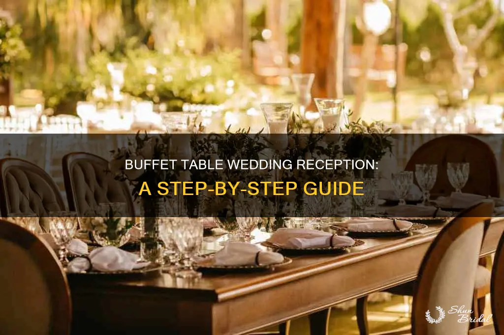 how to arrange a buffet table at a wedding reception