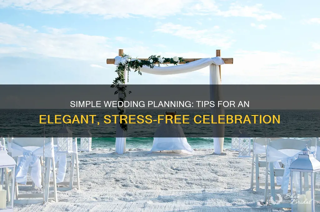 how to arrange a simple wedding
