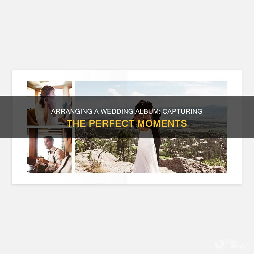 how to arrange a wedding album