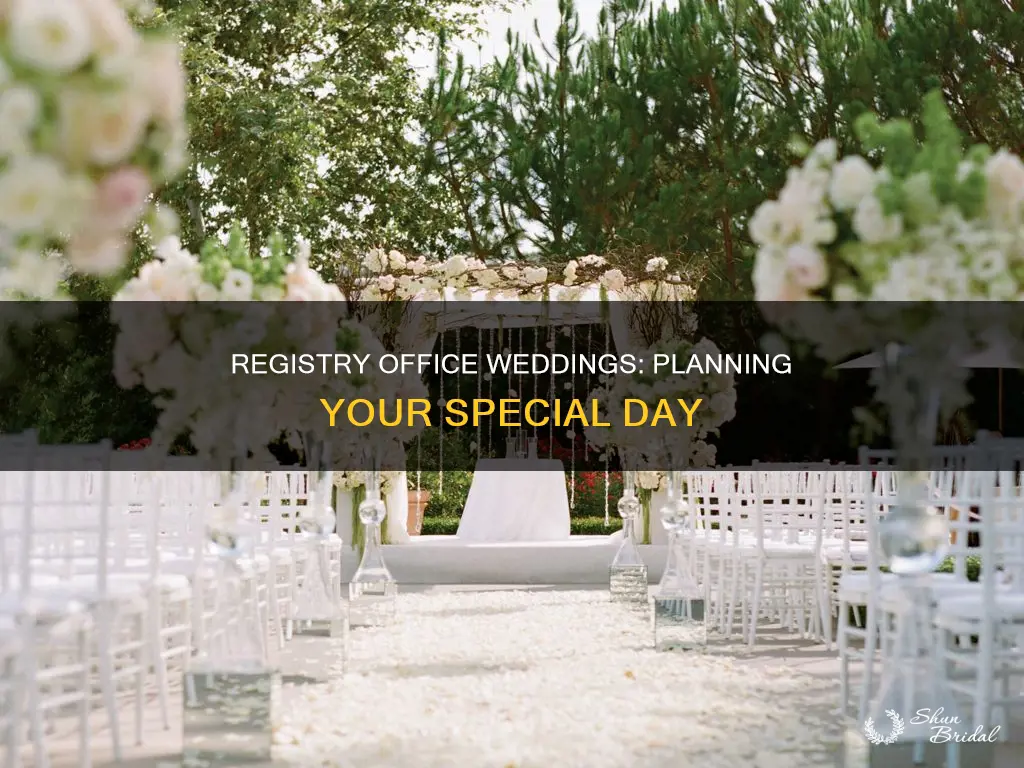 how to arrange a wedding in a registry office