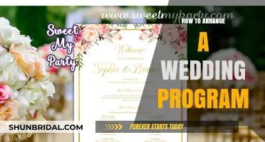Planning the Perfect Wedding: A Step-by-Step Program Arrangement Guide