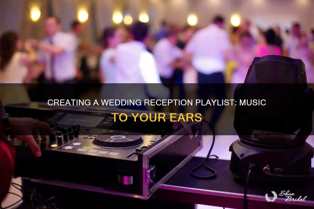 how to arrange a wedding reception playlist