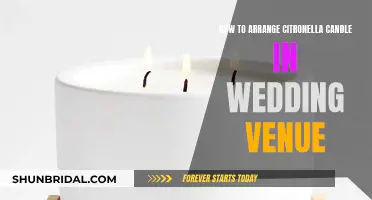 Citronella Candles: A Natural Wedding Pest Control