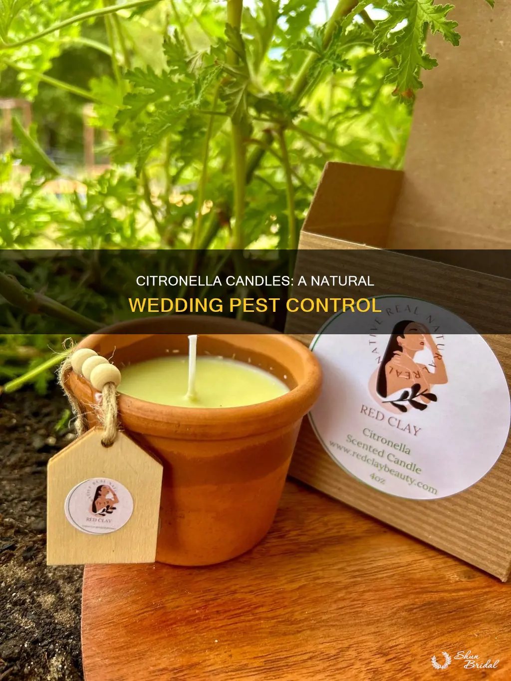 how to arrange citronella candle in wedding venue