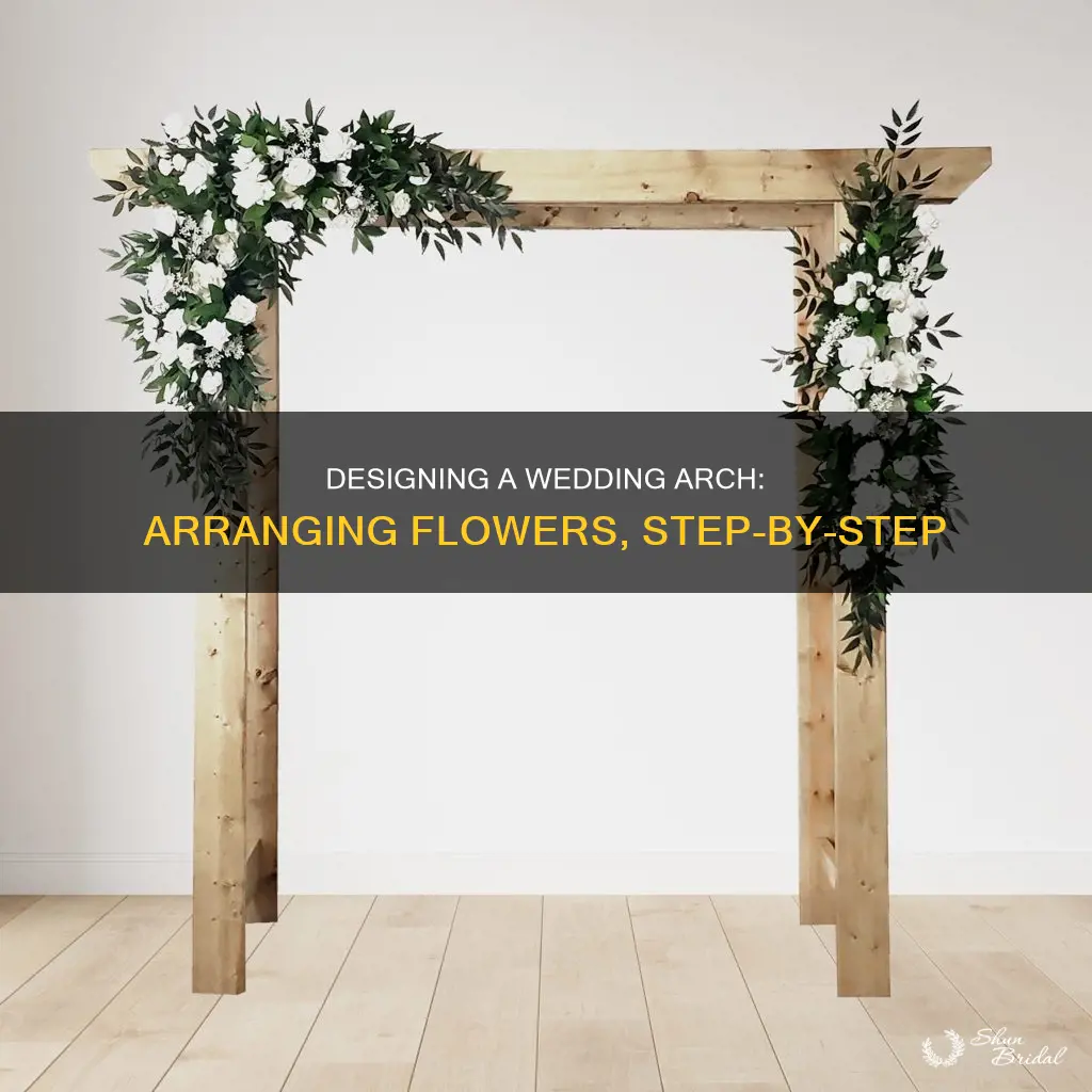 how to arrange flowers for a wedding arch