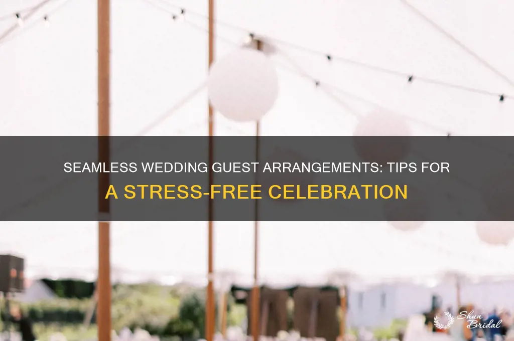 how to arrange guest in a wedding