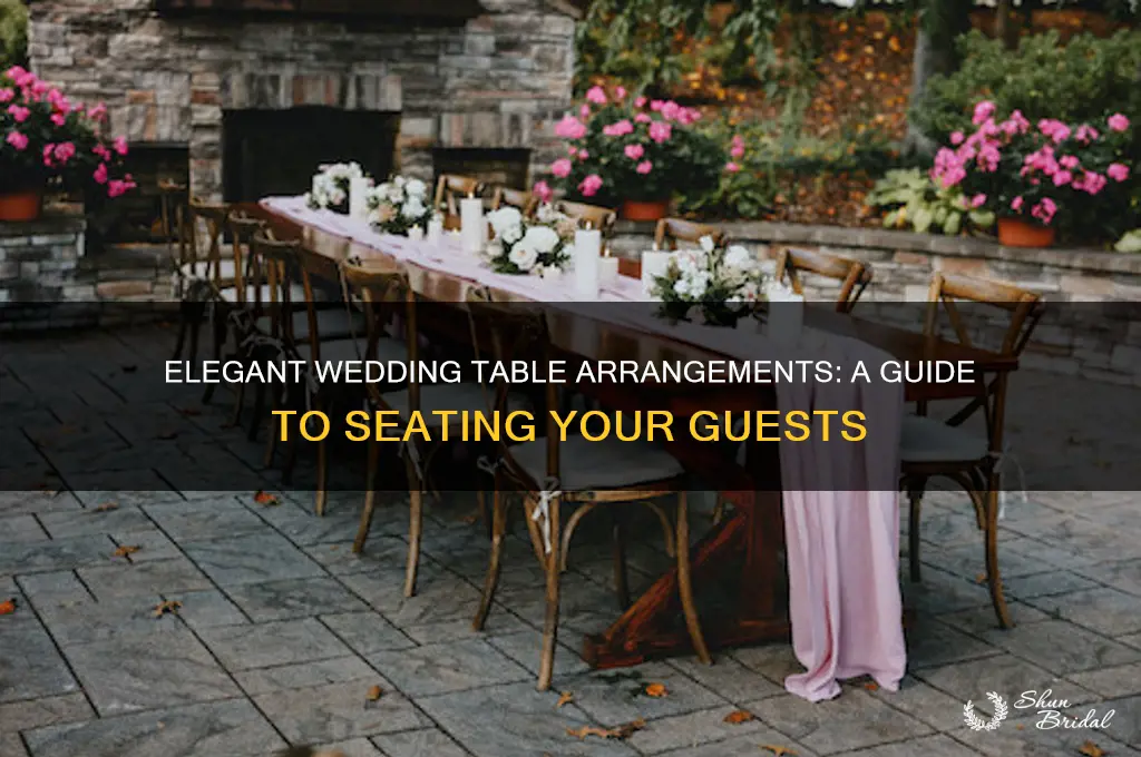 how to arrange guest table for a wedding