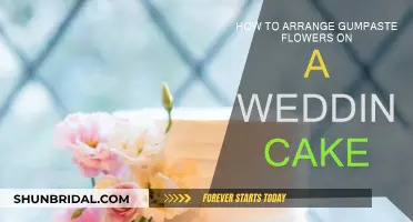 Arranging Lifelike Gum Paste Flowers on Wedding Cakes