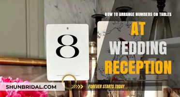 Arranging Wedding Reception Table Numbers: A Guide