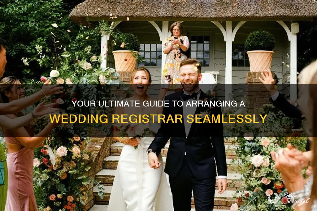 how to arrange registrar for wedding