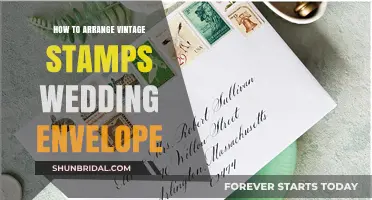 Elegant Vintage Stamp Arrangements for Your Wedding Envelopes