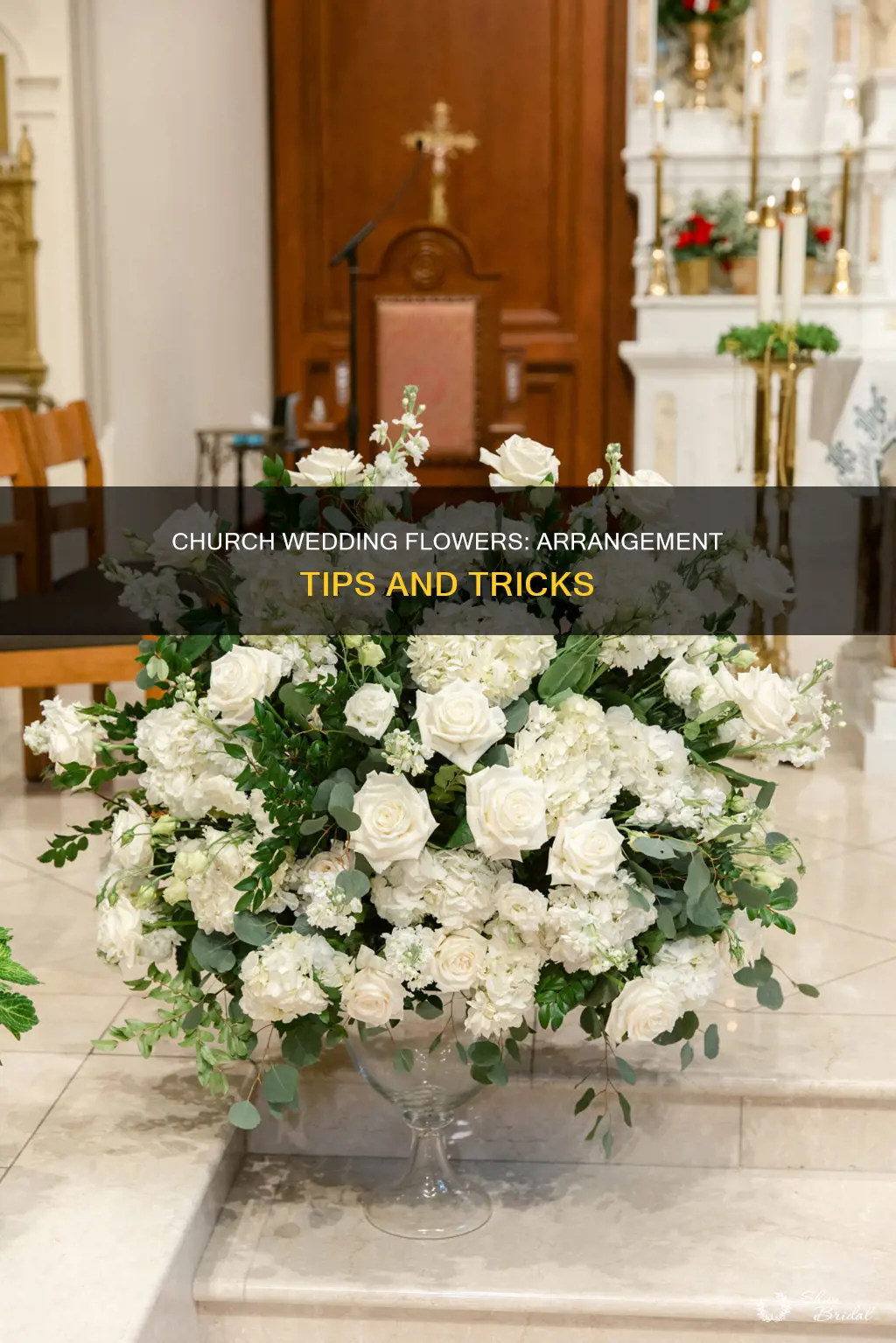 how to arrange wedding flowers for church