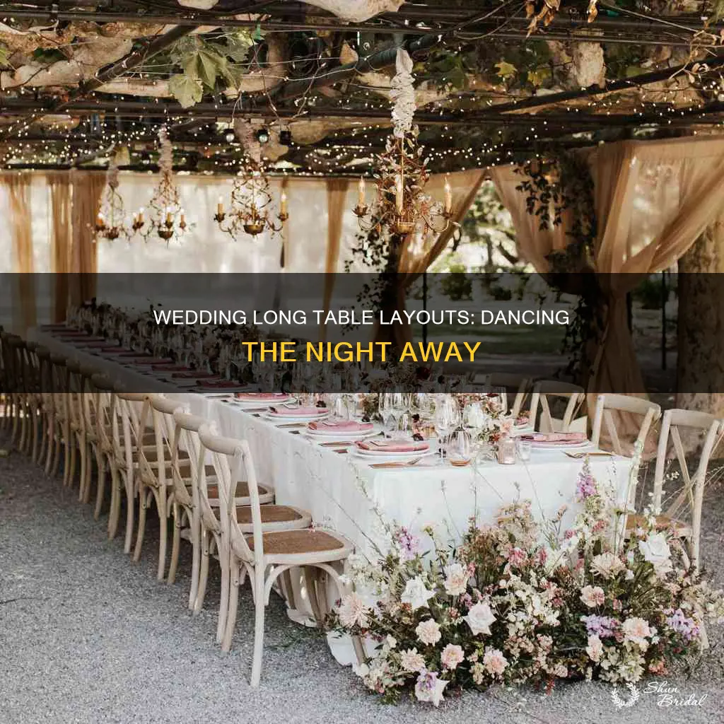how to arrange wedding long tables for dancing