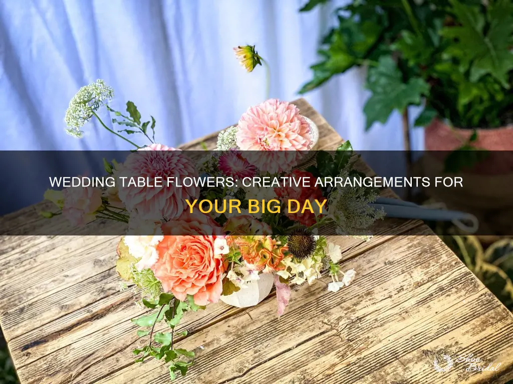 how to arrange wedding table flowers