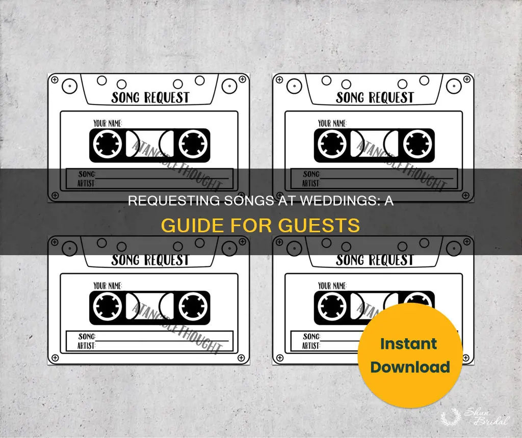 how to as for a song request on a wedding