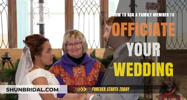 How to Ask a Family Member to Officiate Your Wedding